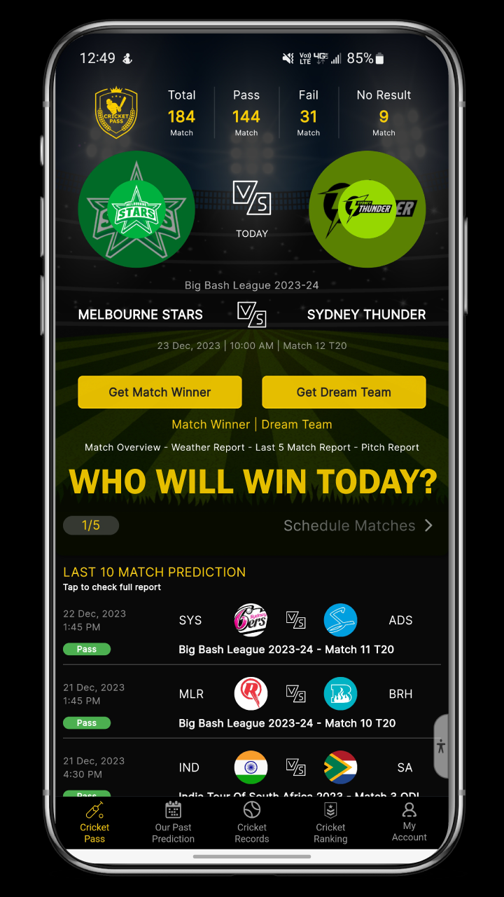 Cricket Pass: Pro Prediction | Indus Appstore | Screenshot