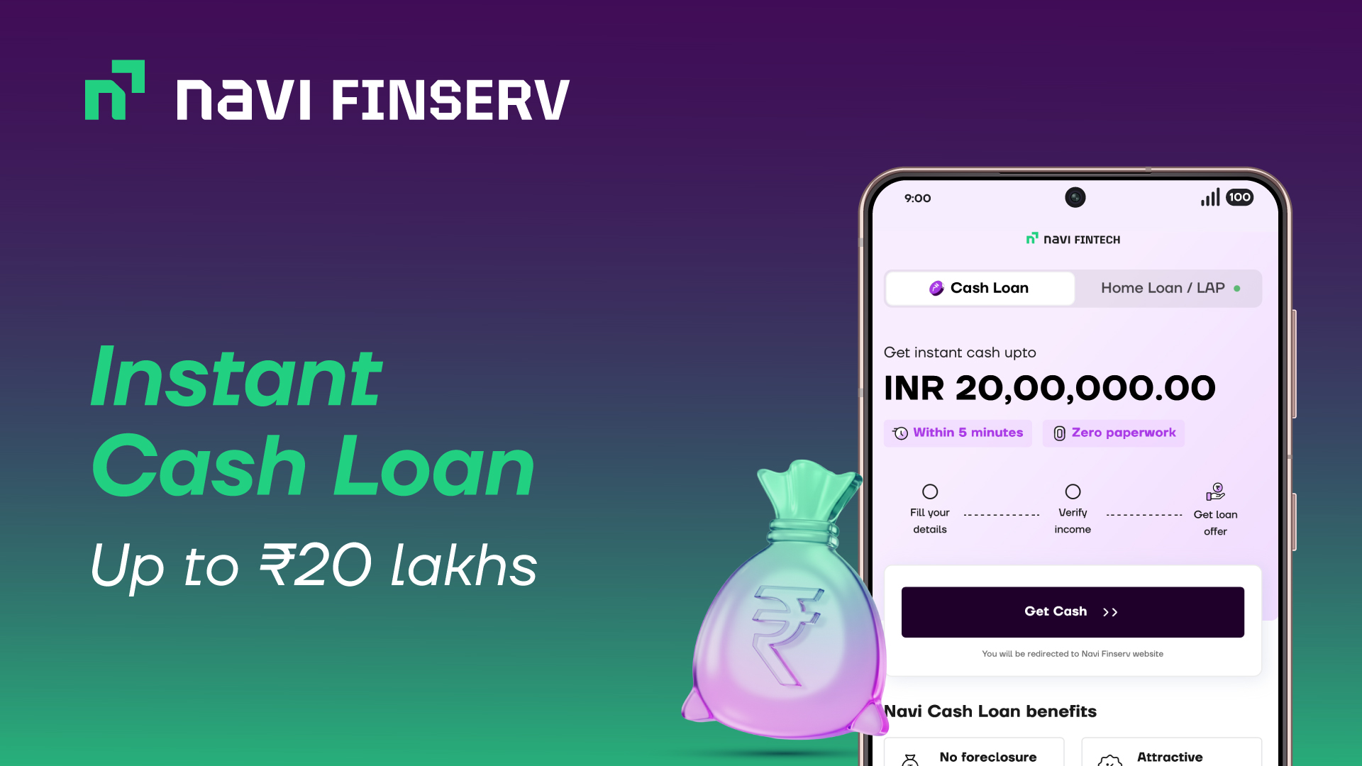 Navi: UPI, Insurance & Loans | Indus Appstore | Screenshot