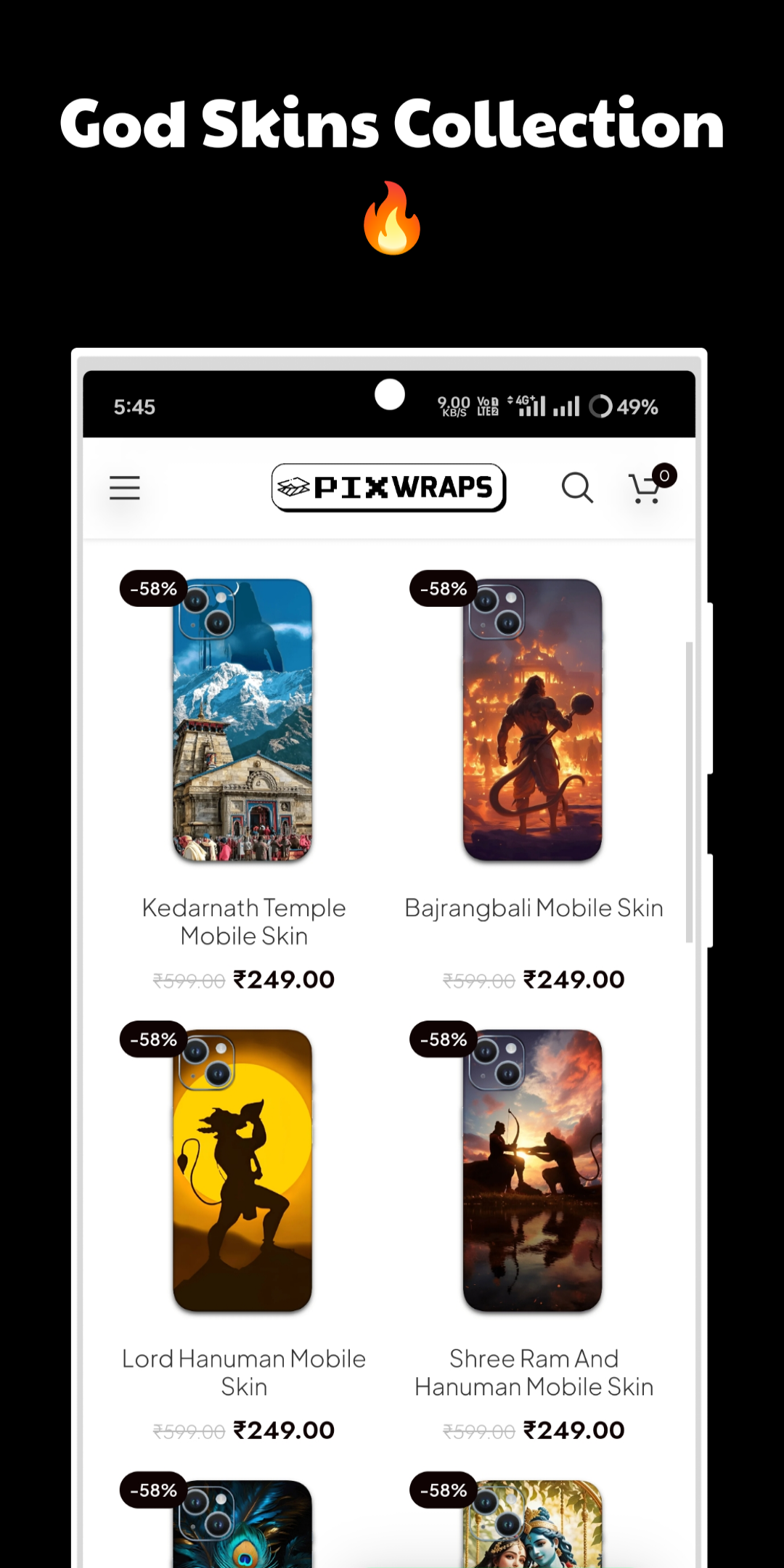 PixWraps - Mobile Skins & Wraps | Indus Appstore | Screenshot