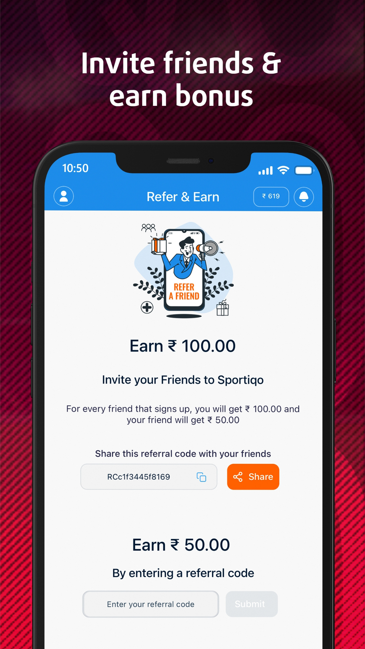 Sportiqo | Indus Appstore | Screenshot