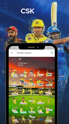 IPL Sticker | Indus Appstore | Screenshot