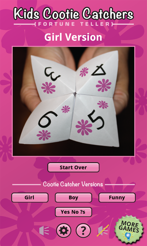 Cootie Catcher Free ( Fortune Teller ) | Indus Appstore | Screenshot
