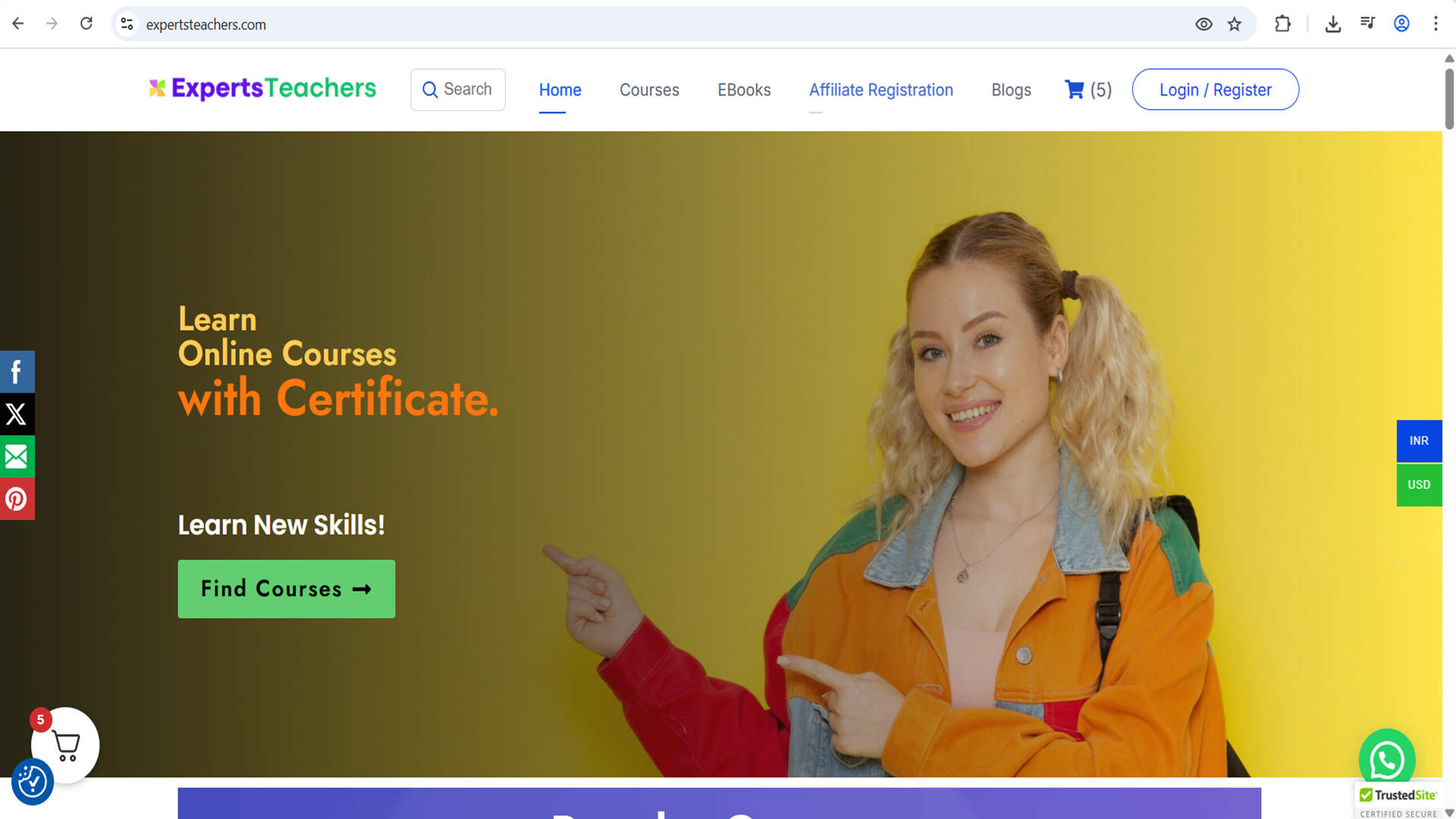 ExpertsTeachers – Learn Online Courses, Practice Tests & Certifications | 50% OFF on All Courses | Indus Appstore | Screenshot