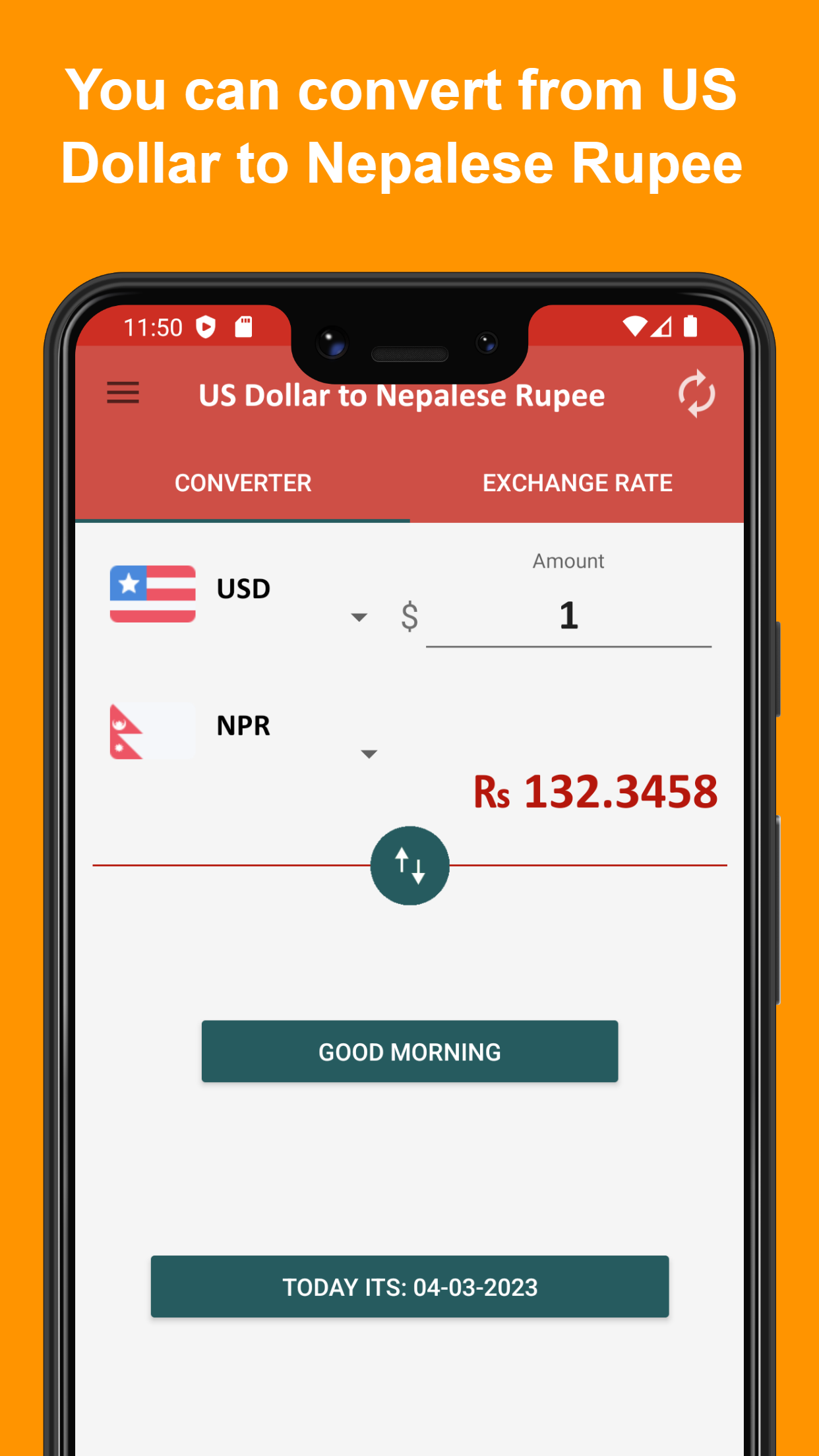 US dollar to Nepalese rupee | Indus Appstore | Screenshot