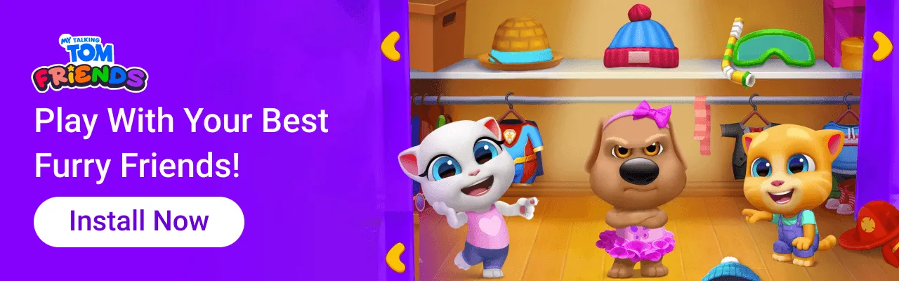 My Talking Tom Friends banner
