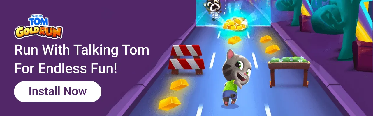 Talking Tom Gold Run banner