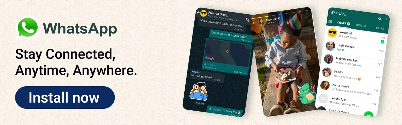 WhatsApp banner