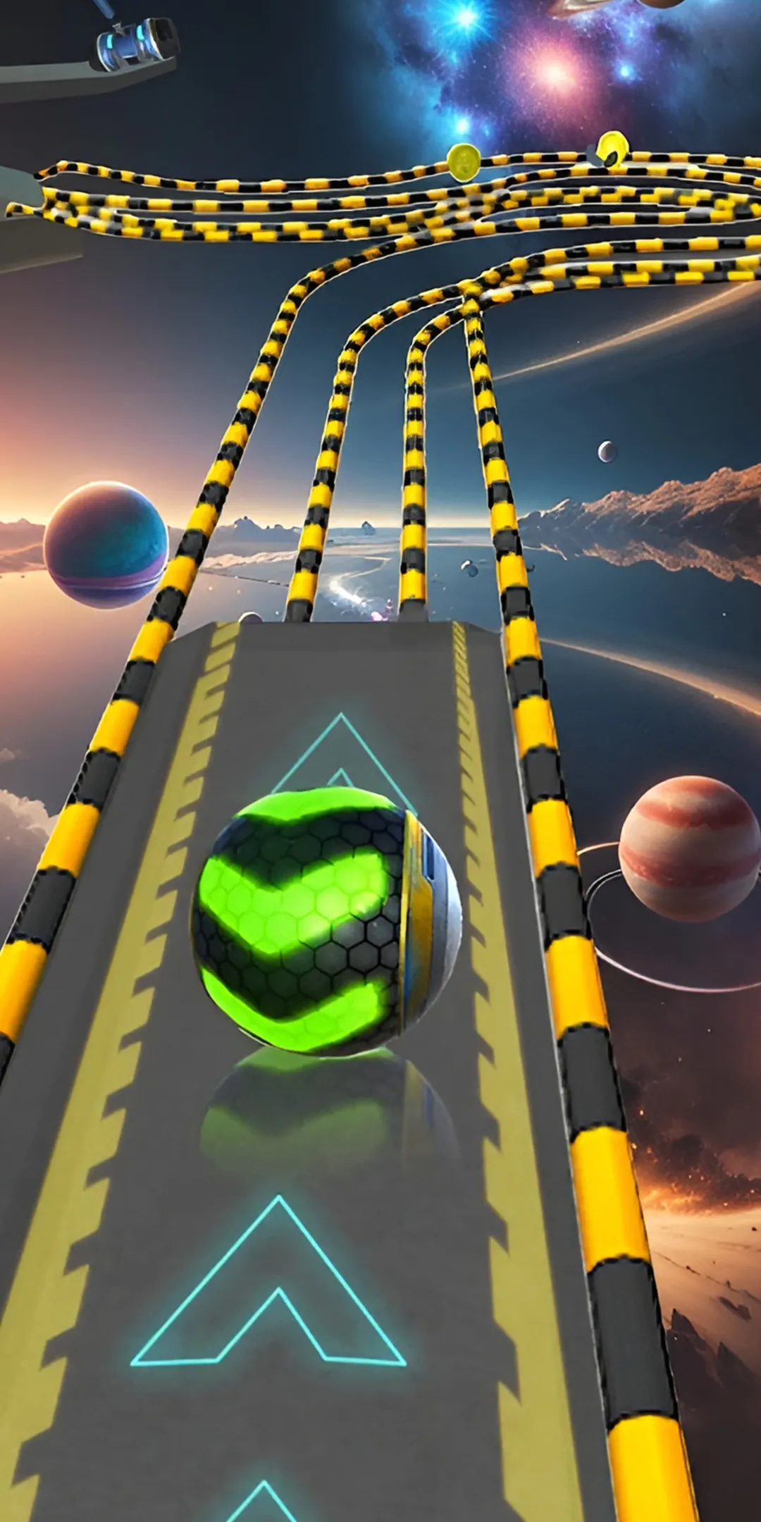 Space Rolling Balls Race banner