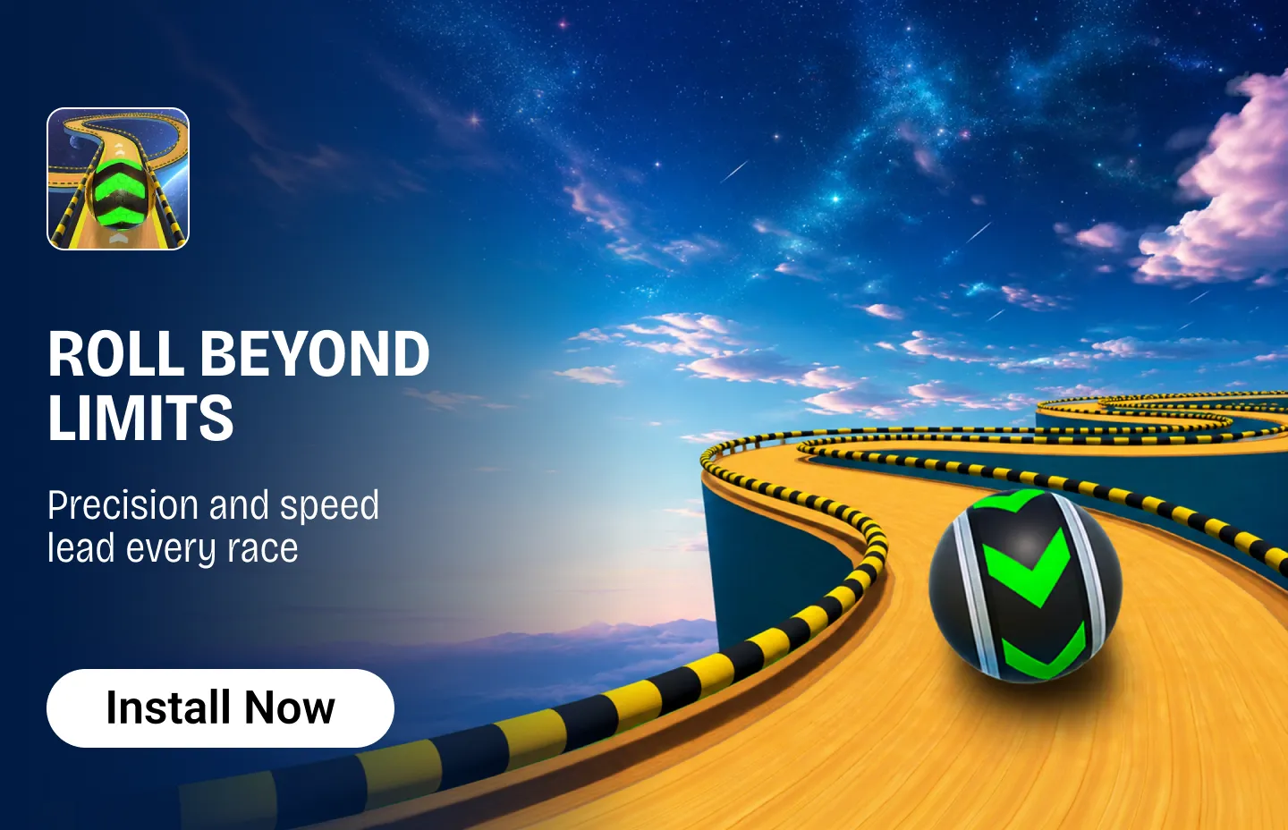 Space Rolling Balls Race
