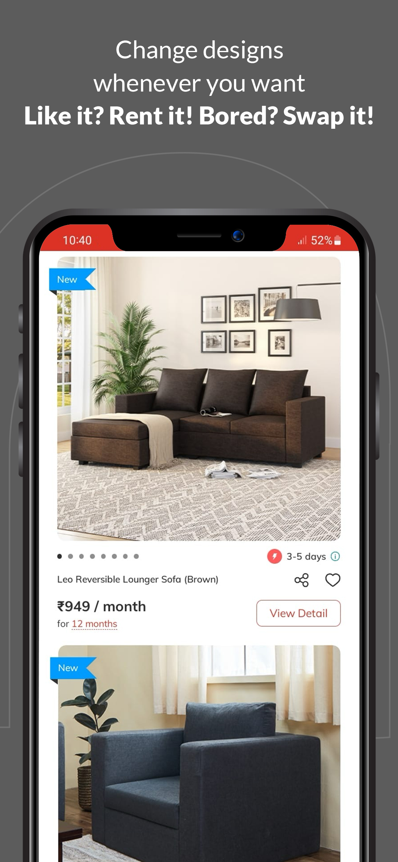 Rentomojo - Furniture on Rent | Indus Appstore | Screenshot