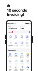 Swipe - GST Invoicing Billing | Indus Appstore | Screenshot