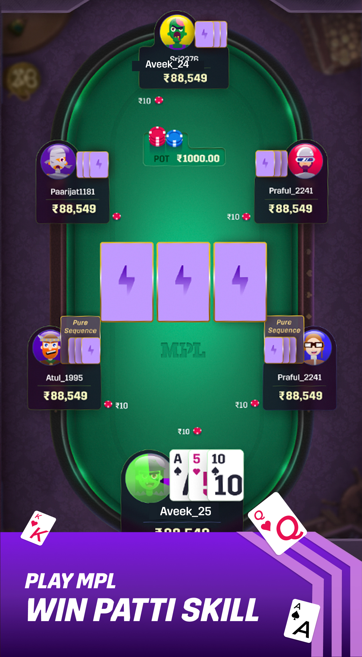 MPL: Play Rummy, Poker, Opinio & Real Money Games | Indus Appstore | Screenshot