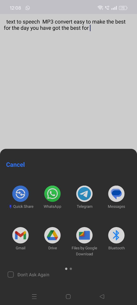 Text To mp3 Convertor | Indus Appstore | Screenshot