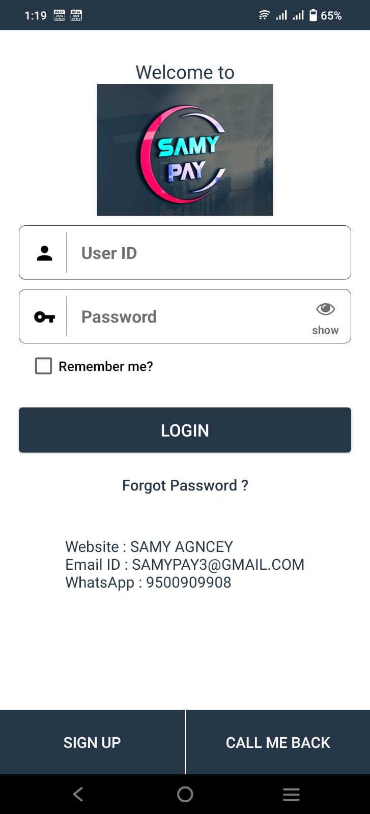 Samy Pay | Indus Appstore | Screenshot