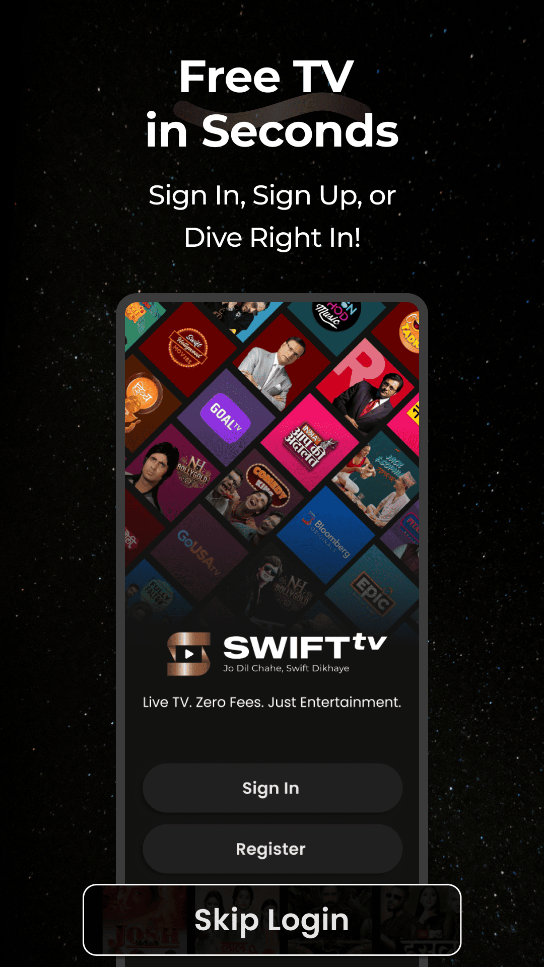 Swift TV - Free Live TV | Indus Appstore | Screenshot