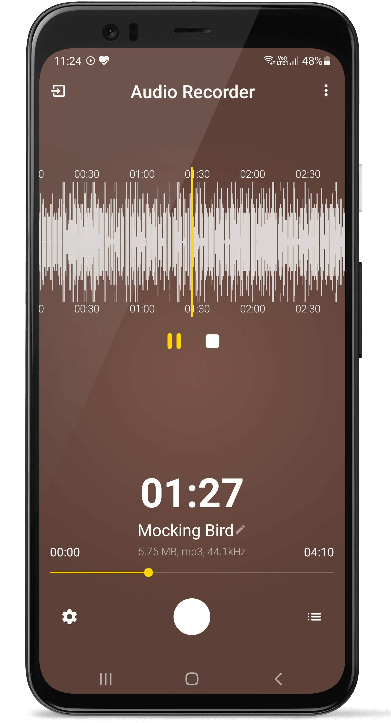 Audio Recorder and Player Free Fastest Crystal clear HD | Indus Appstore | Screenshot