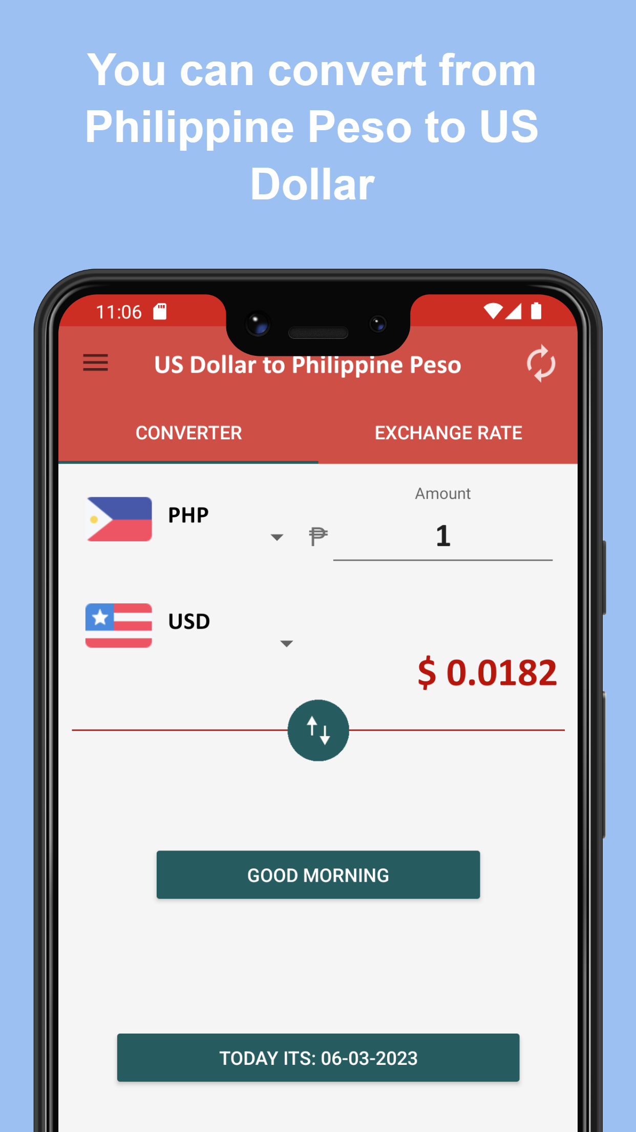 US dollar to Philippine peso | Indus Appstore | Screenshot