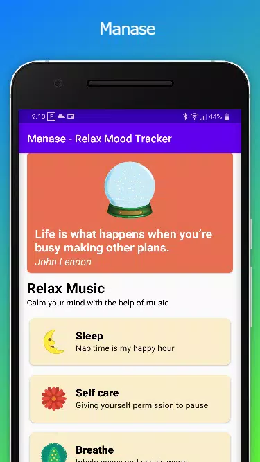 Manase - Journal, Relax, Sleep Tracker | Indus Appstore | Screenshot