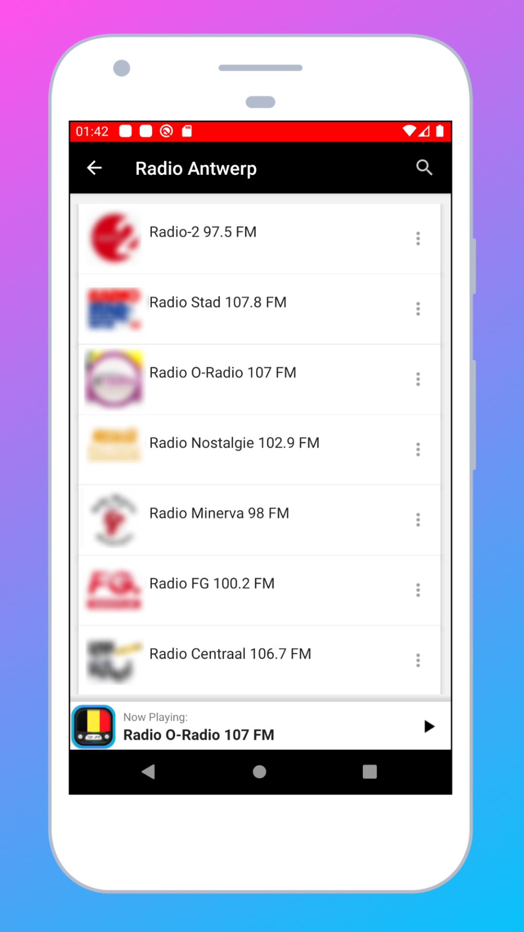 Radio Belgium + Radio Online | Indus Appstore | Screenshot