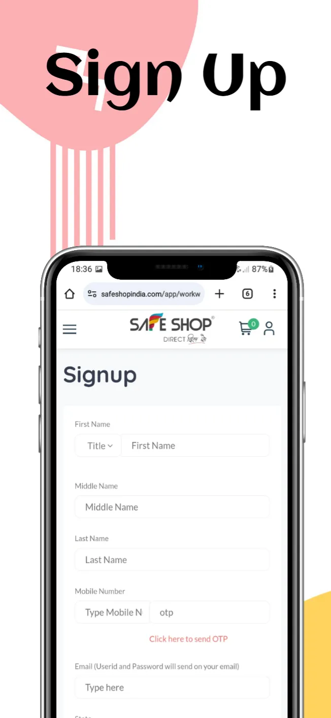 Safe Shop App - Login, Sign Up, Products Details | Indus Appstore | Screenshot
