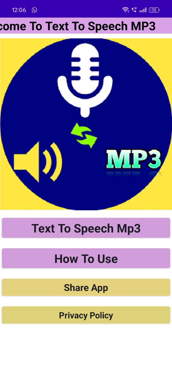Text To mp3 Convertor | Indus Appstore | Screenshot