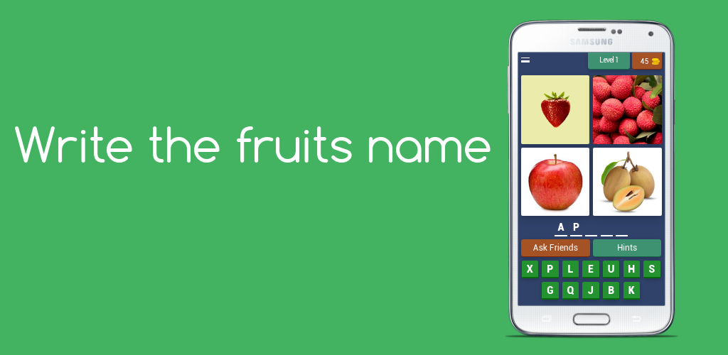 Write the fruits name | Indus Appstore | Screenshot