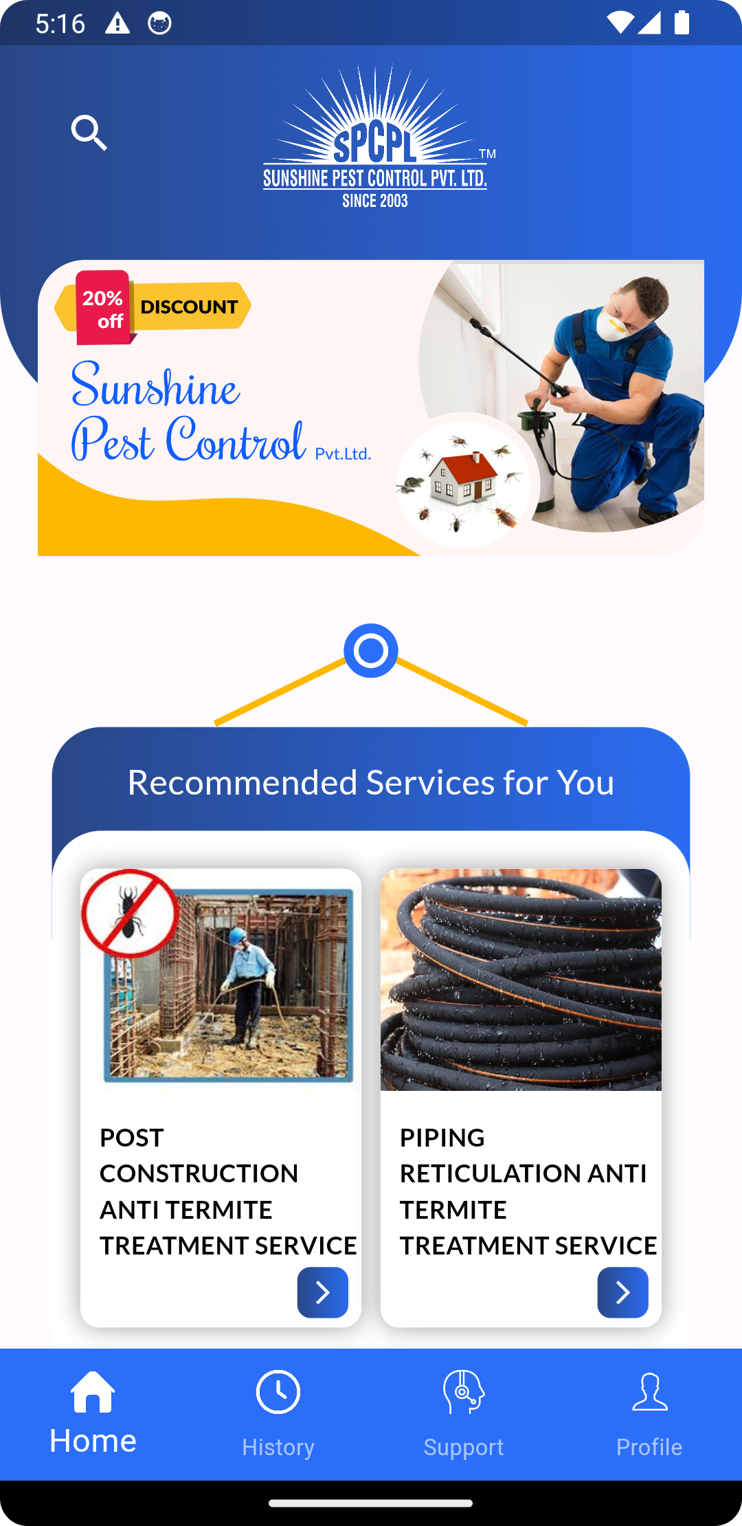 Sunshine Pest Control | Indus Appstore | Screenshot