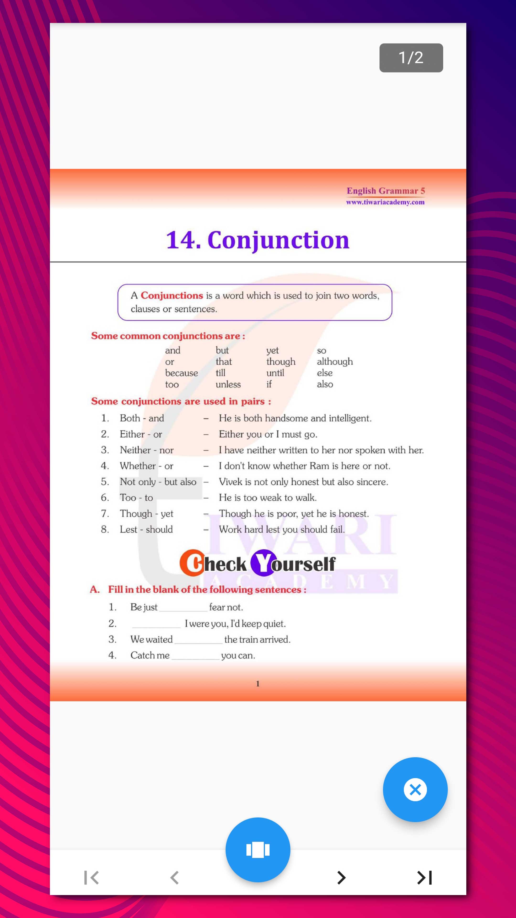 Class 5 English Grammar Book | Indus Appstore | Screenshot