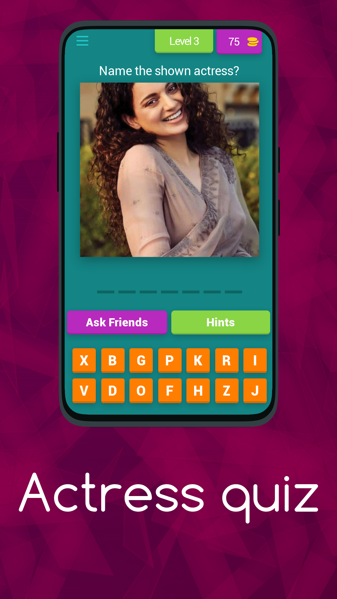 Actress quiz | Indus Appstore | Screenshot