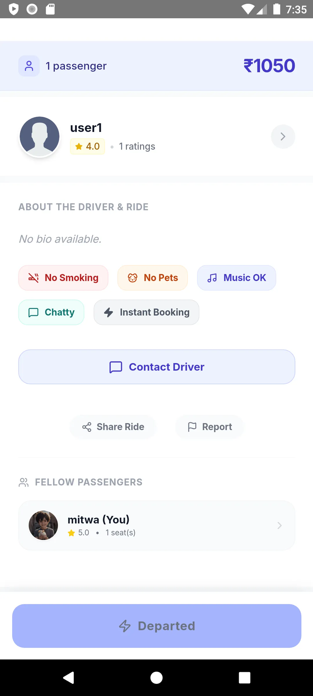 Carpoo – Daily Carpool & Ride Share | Indus Appstore | Screenshot