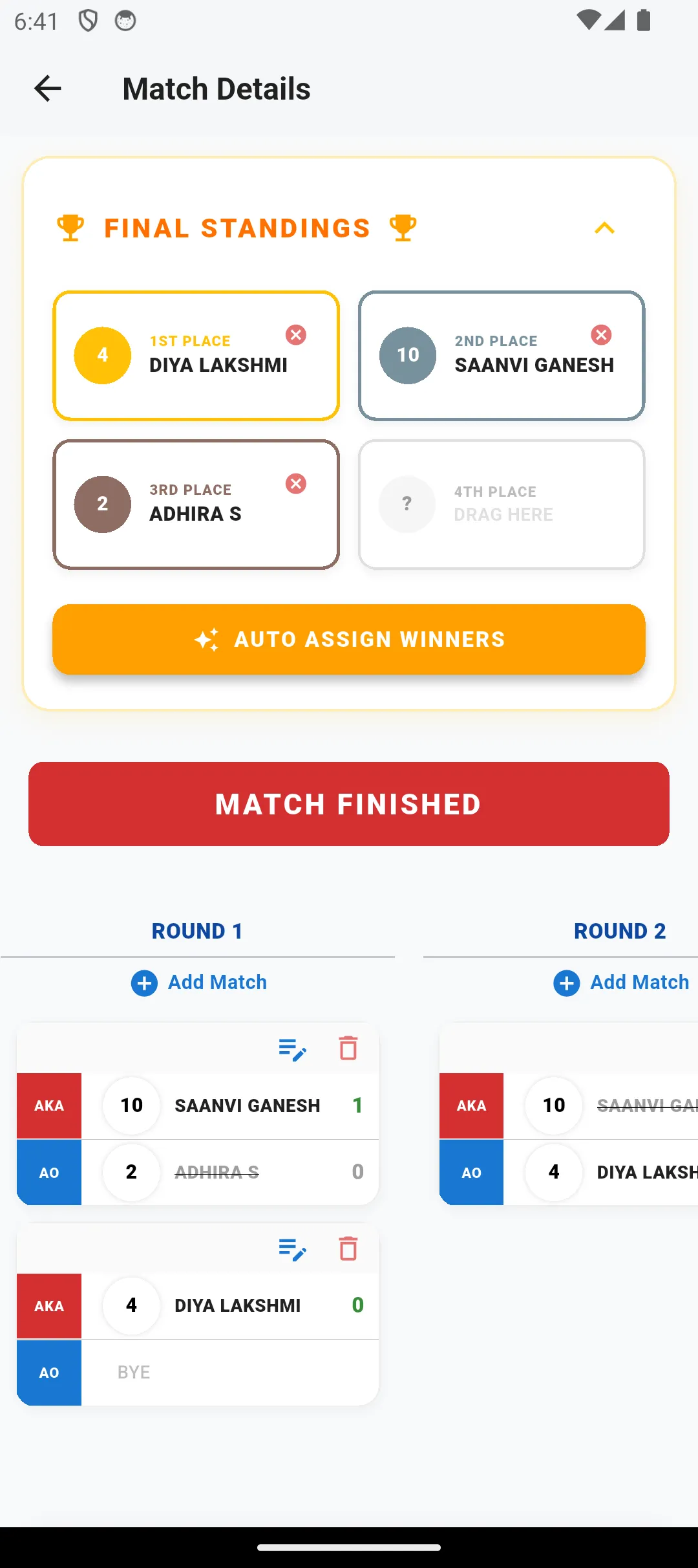 Karate Tournament App | Indus Appstore | Screenshot