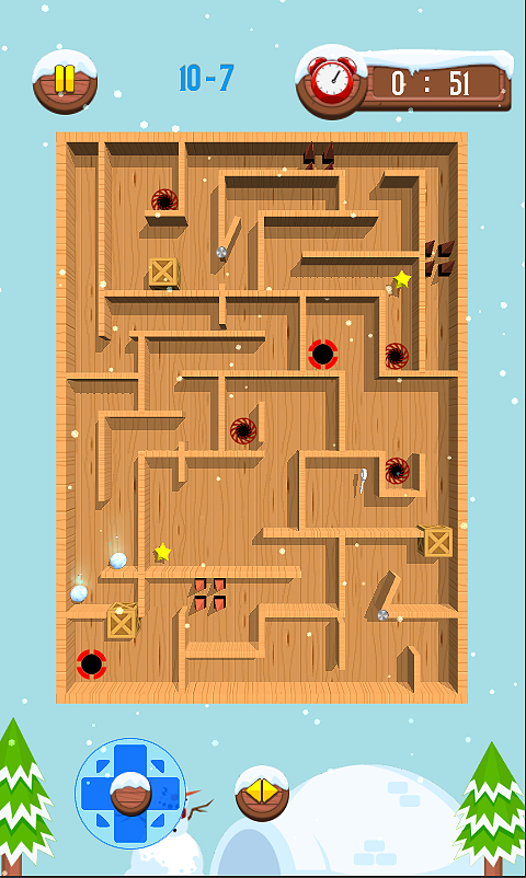 Maze and Snow Ball | Indus Appstore | Screenshot