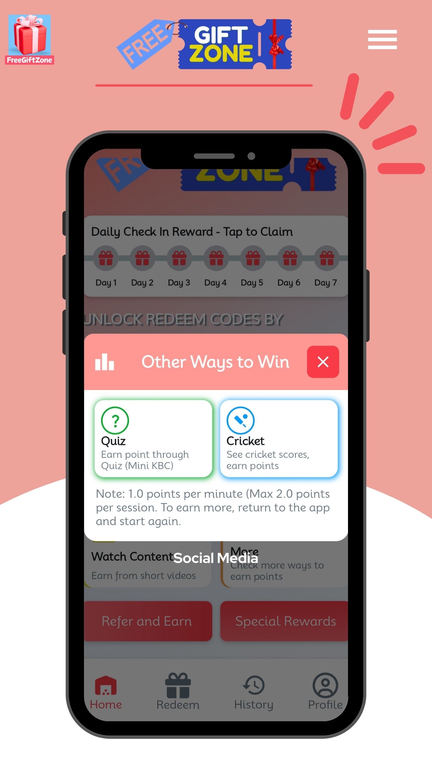 Get Redeem Code - FreeGiftZone | Indus Appstore | Screenshot