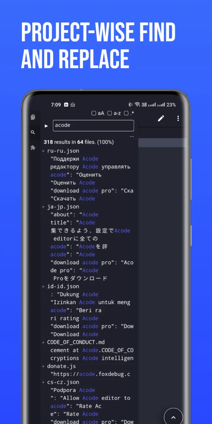 Acode - powerful code editor for Android | Indus Appstore | Screenshot