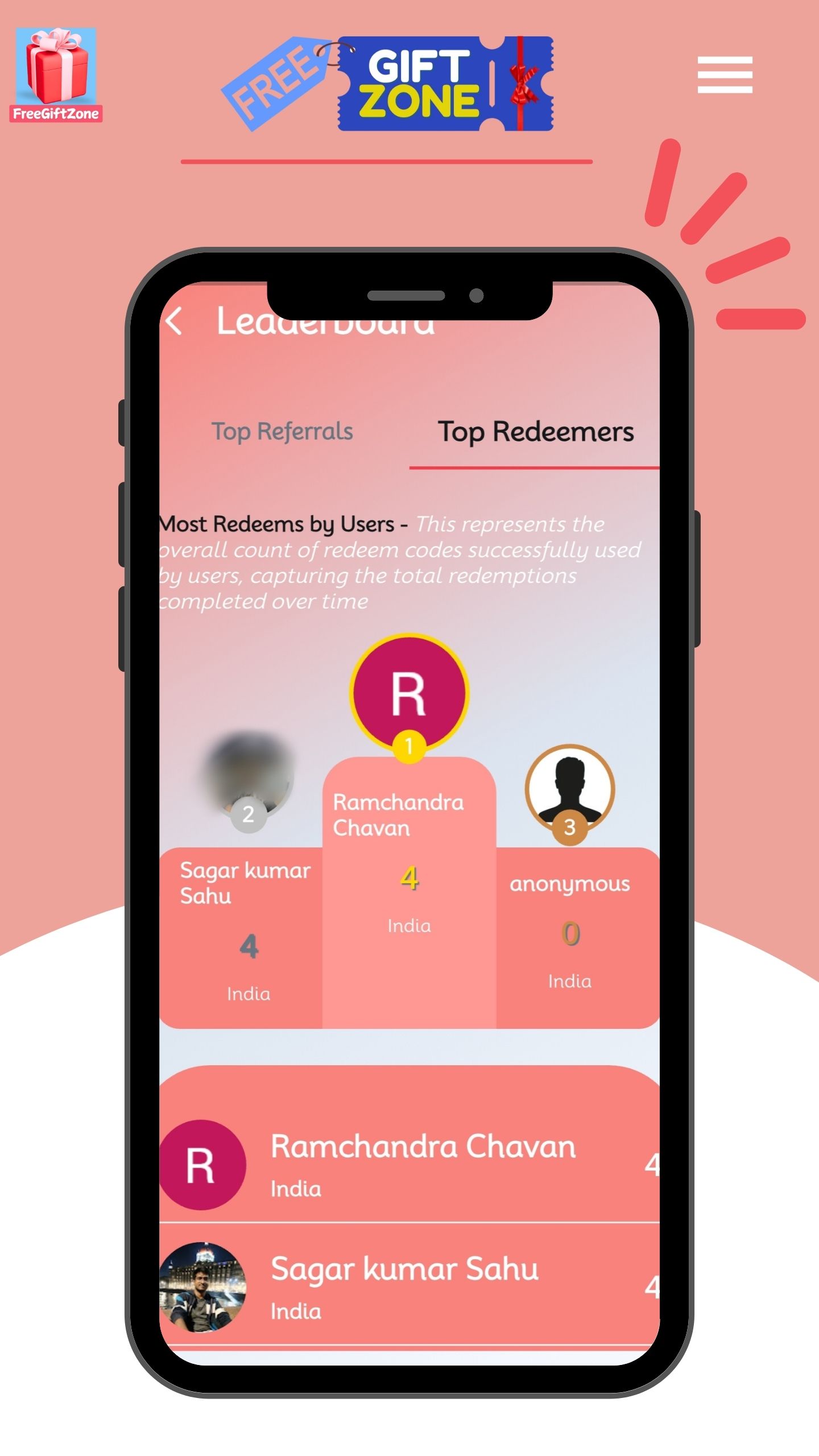 Get Redeem Code - FreeGiftZone | Indus Appstore | Screenshot