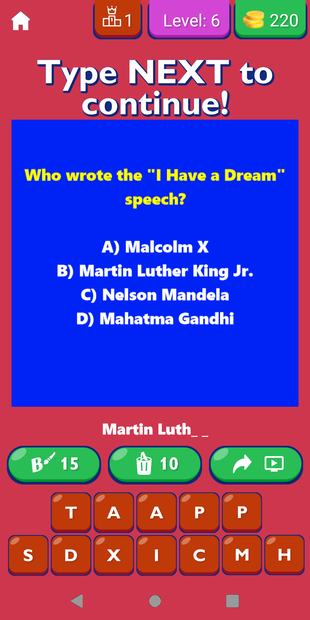 American History Quiz Game | Indus Appstore | Screenshot