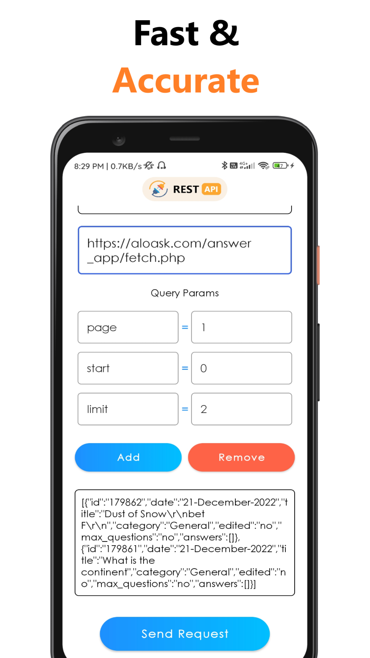 REST Api Client - Get & Post | Indus Appstore | Screenshot