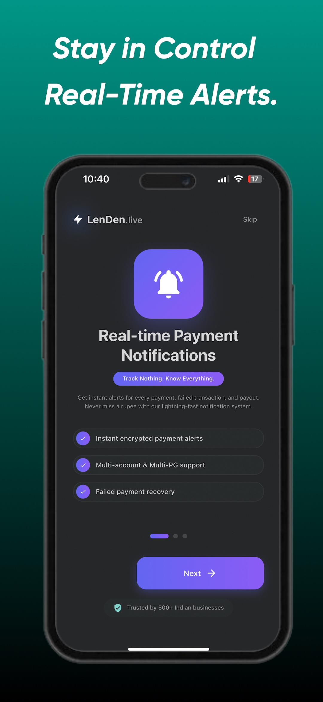 LenDen Live - Payment Notification & Analytics | Indus Appstore | Screenshot