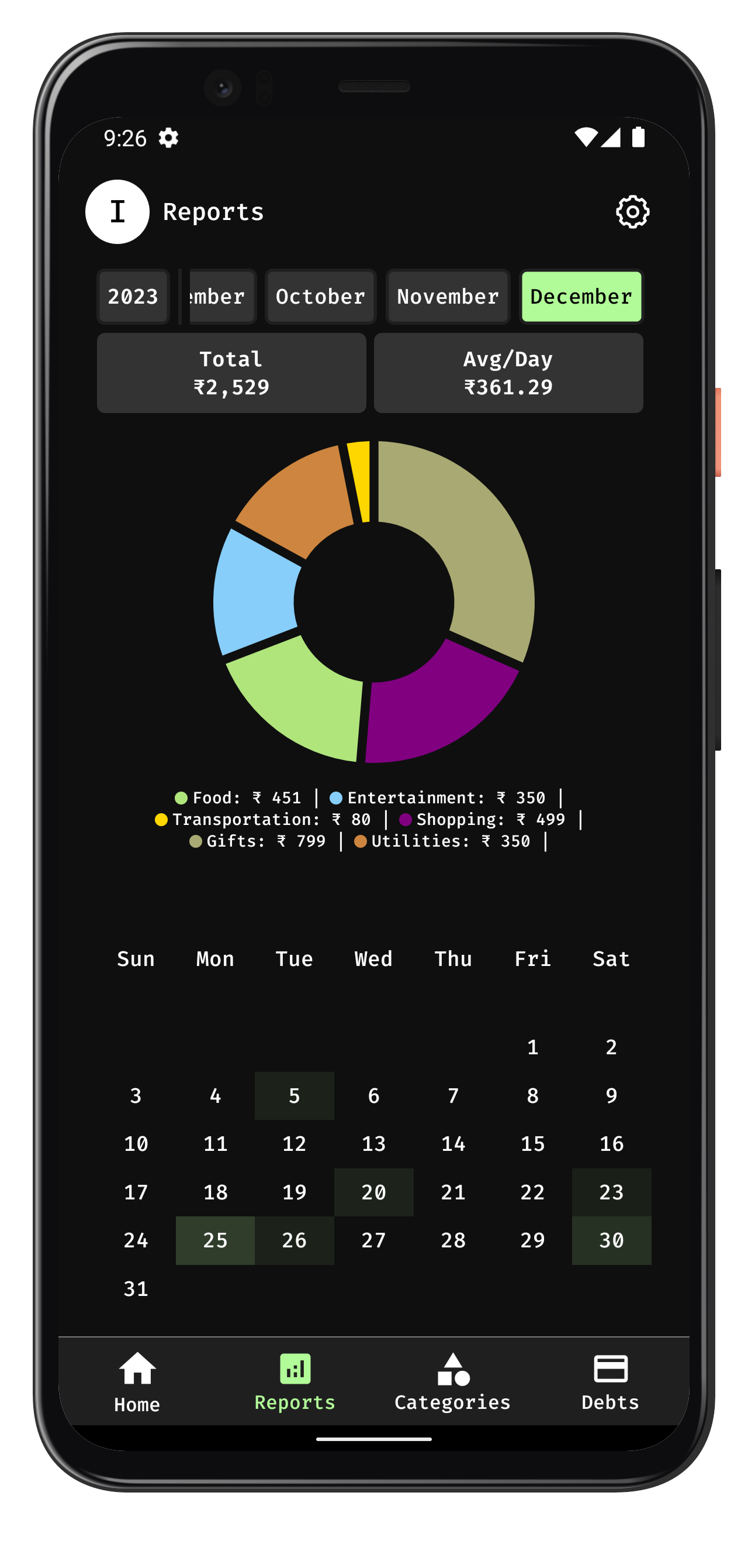 zero - Minimal Expense Tracker | Indus Appstore | Screenshot