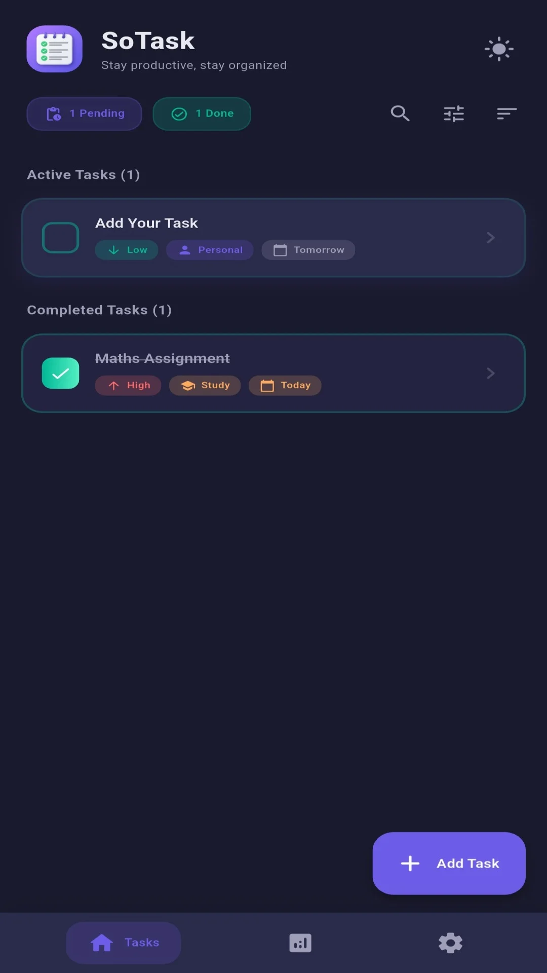 SoTask - Smart Task Planner | Indus Appstore | Screenshot