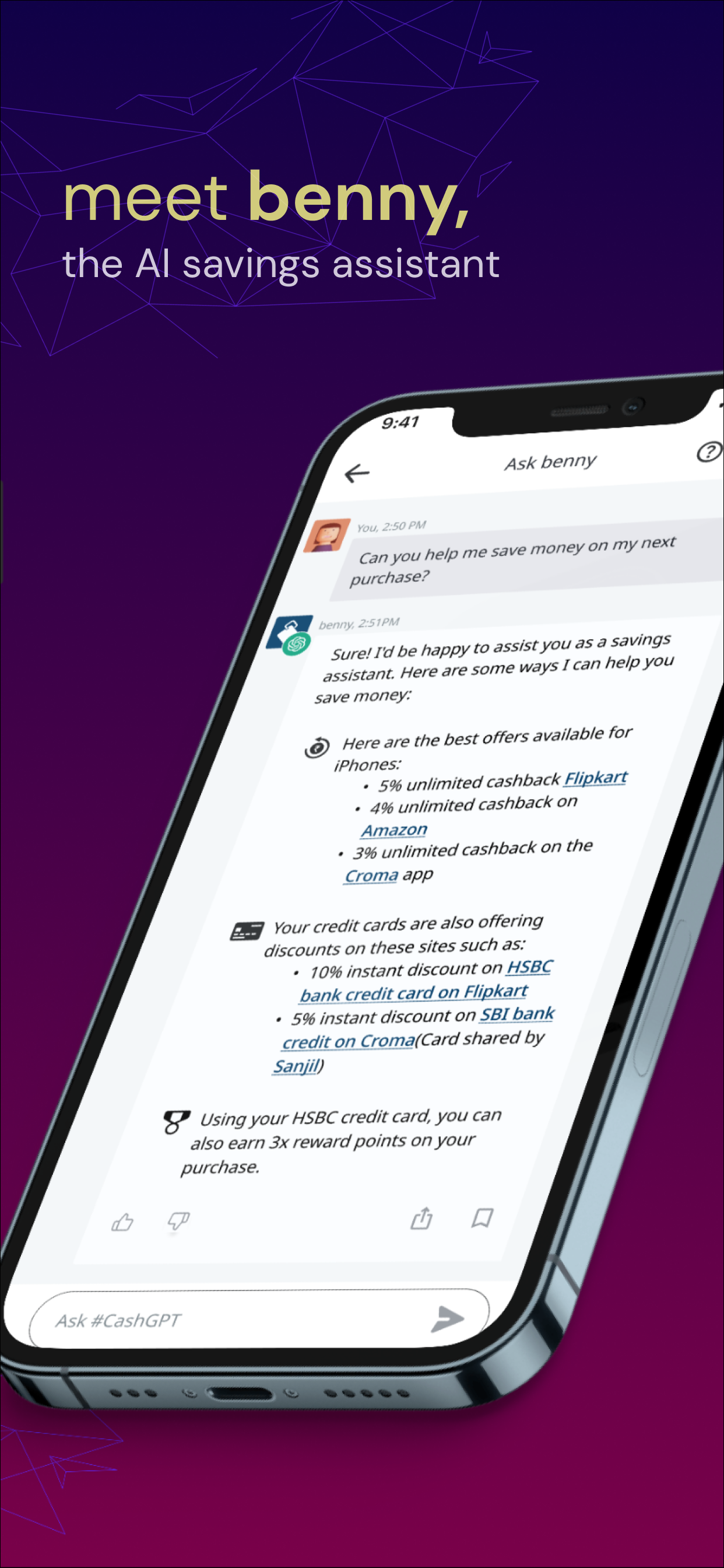 benny: cashback, offers, sales | Indus Appstore | Screenshot