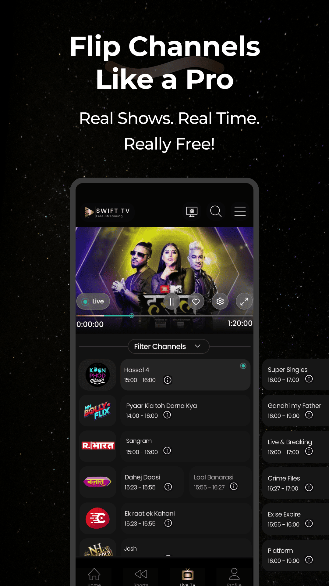 Swift TV - Live TV Streaming | Indus Appstore | Screenshot