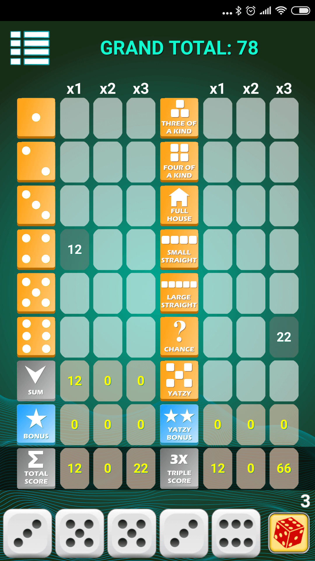 Triple Yatzy | Indus Appstore | Screenshot