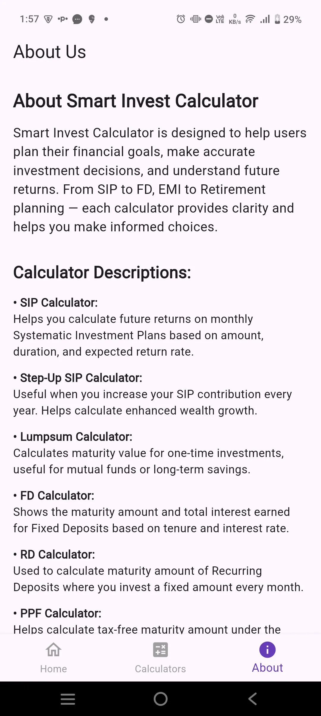Smart Invest – All in One Finance Calculator | Indus Appstore | Screenshot