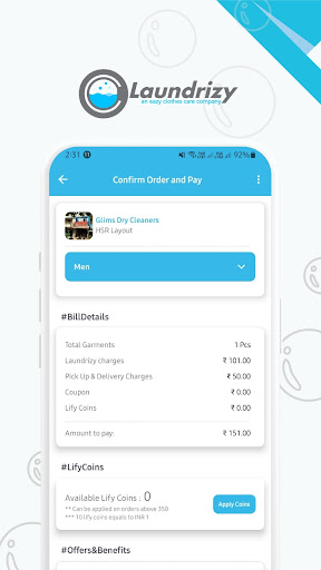Laundrizy - Laundry Made Eazy | Indus Appstore | Screenshot