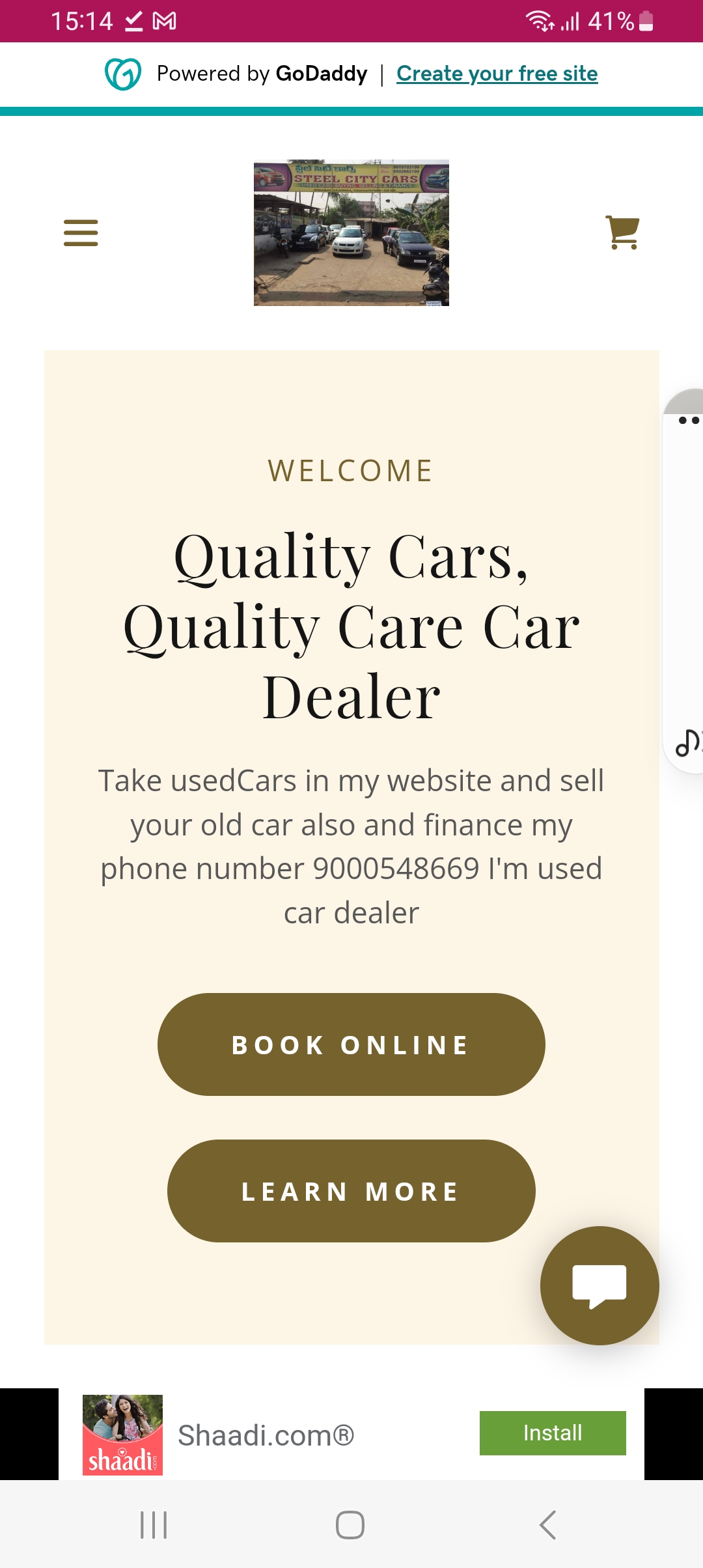 Steelcitycars used car dealer | Indus Appstore | Screenshot