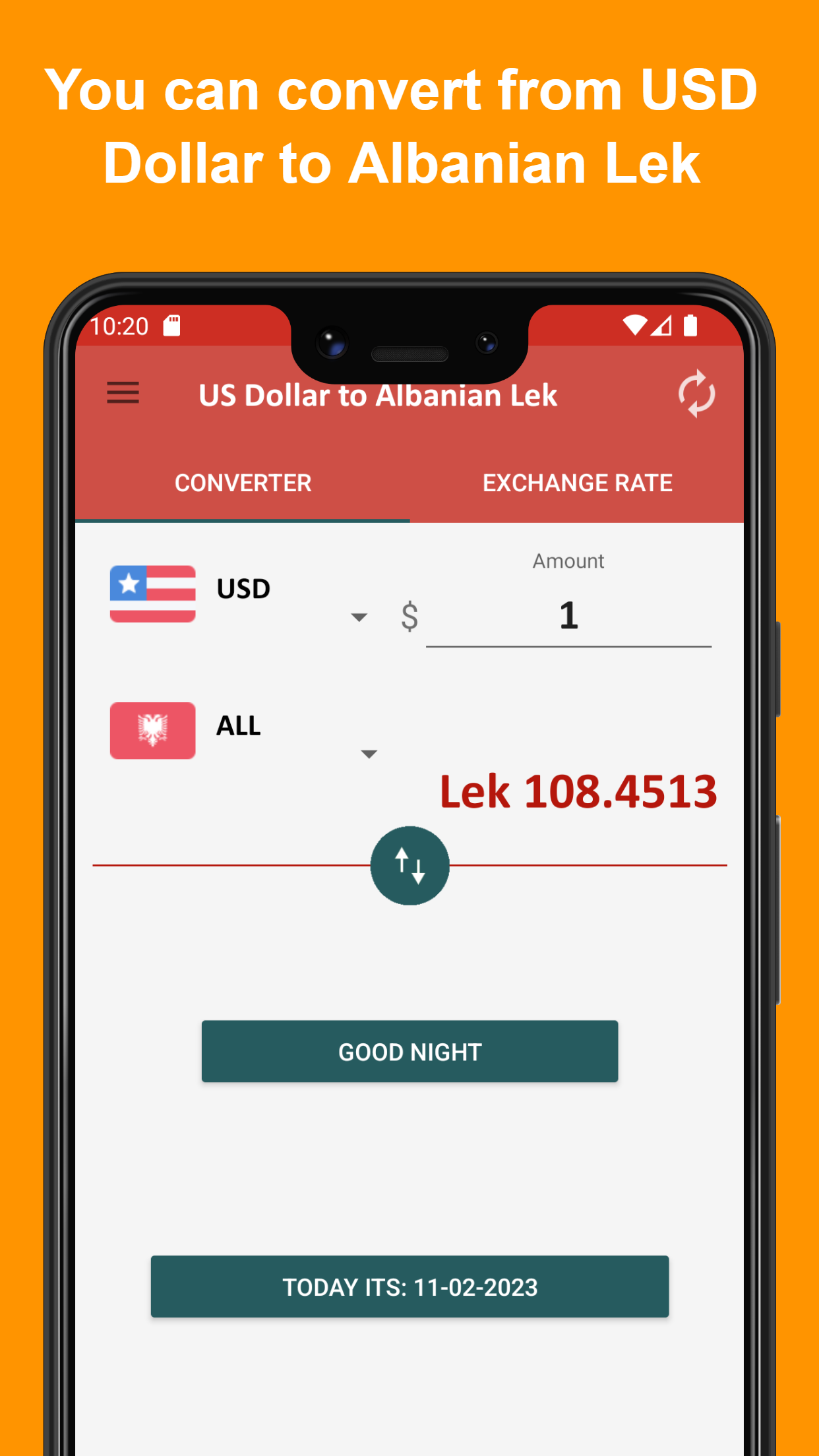 US dollar to Albanian lek | Indus Appstore | Screenshot