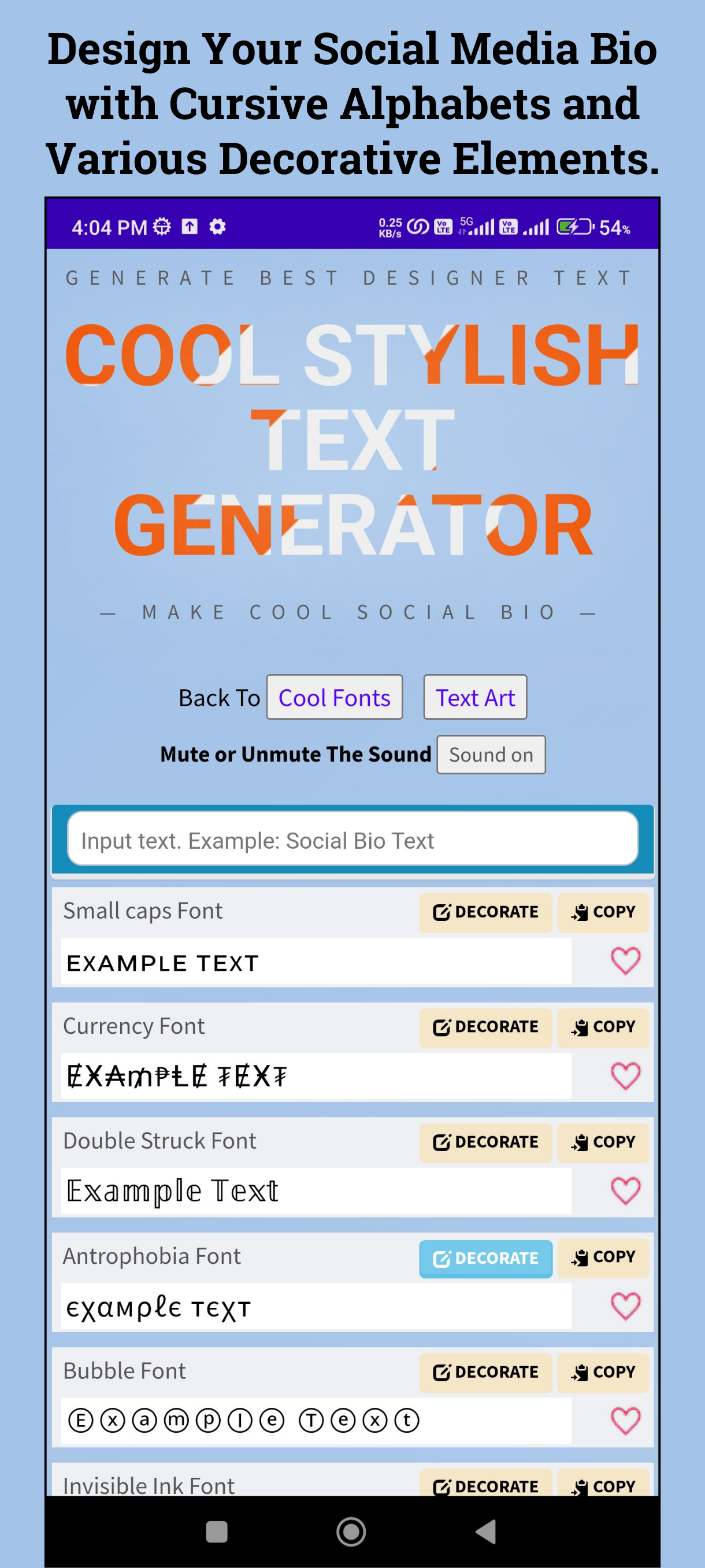 Cool Fonts | Indus Appstore | Screenshot