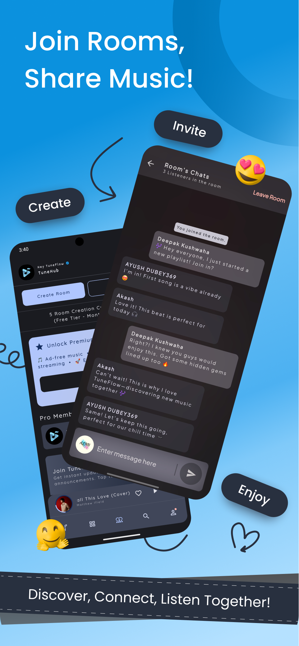 TuneFlow : Music & Chat | Indus Appstore | Screenshot