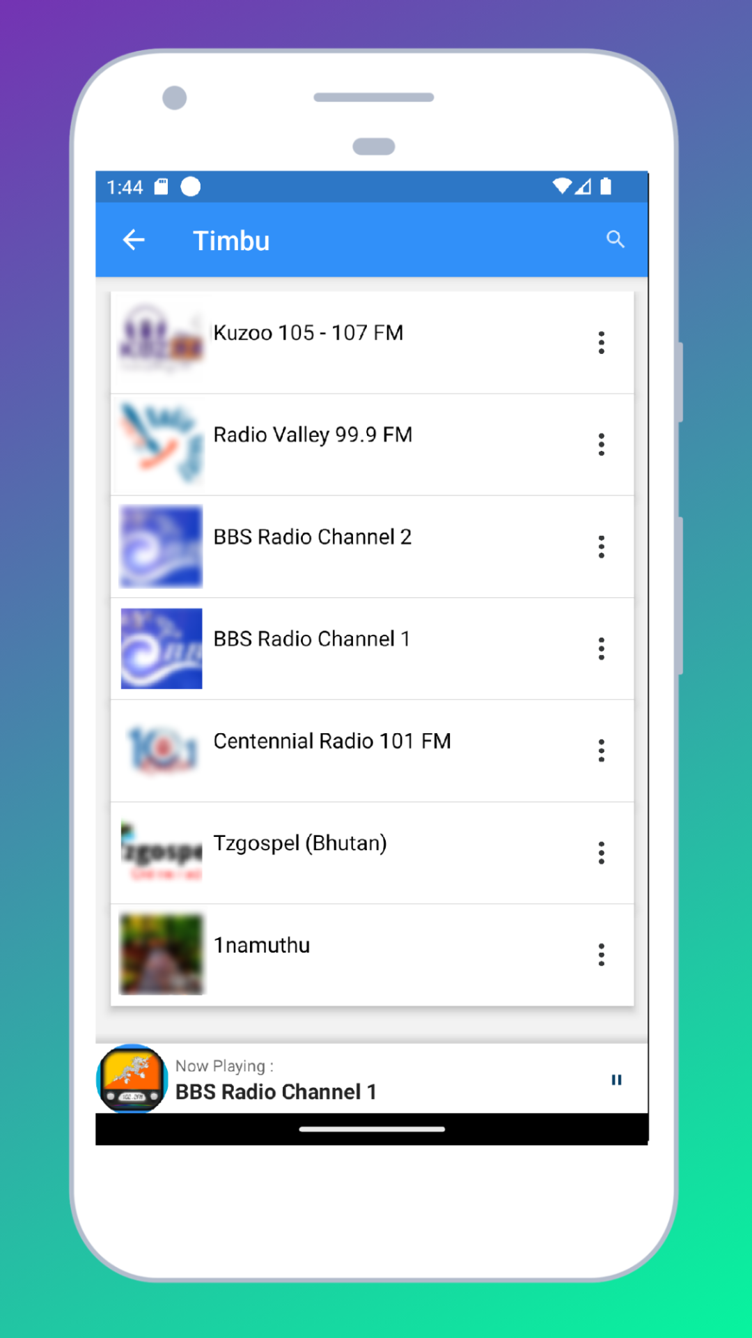 Radio Bhutan + Radio Bhutan FM | Indus Appstore | Screenshot